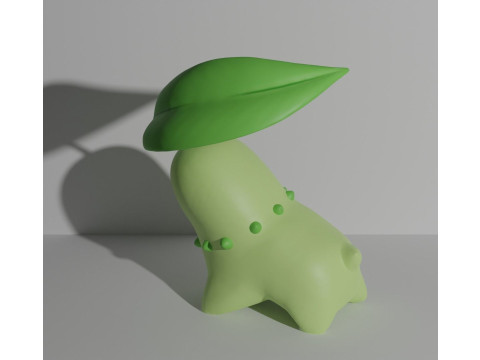 Chikorita pokemon Ready To Print 3D Принт Модель