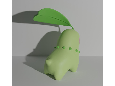 Chikorita pokemon Ready To Print 3D Принт Модель