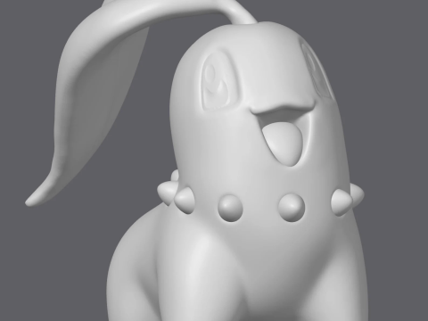 Chikorita pokemon Ready To Print 3D Принт Модель