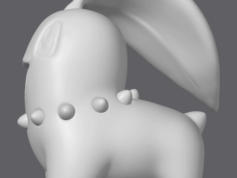 Chikorita pokemon Ready To Print 3D Принт Модель