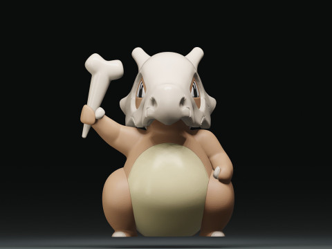 Cubone Pokemon Ready To Print 3D 프린트 모델