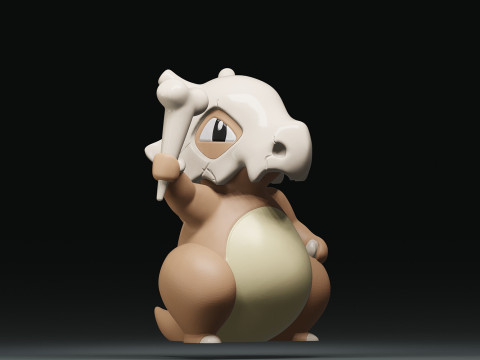 Cubone Pokemon Ready To Print 3D 프린트 모델