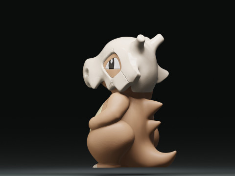 Cubone Pokemon Ready To Print 3D 프린트 모델