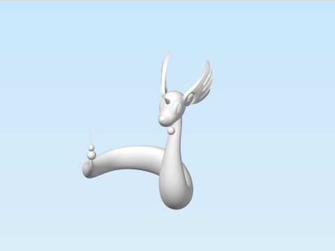 ドラゴンエアの印刷準備完了 3Dプリントモデル