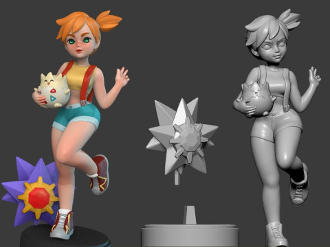 Ella art pokemon 3D Figuries Ready To Print Model Cetak 3D