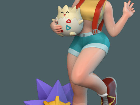 Figurki 3D Ella Art Pokemon gotowe do druku Model do druku 3D