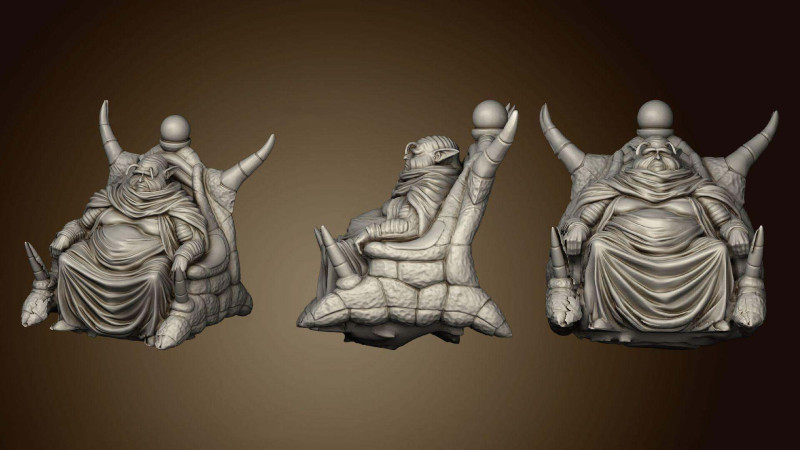 Old Man Namek 3D Принт Модель .c4d .max .obj .3ds .fbx .stl .blend