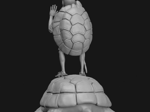 Master Roshi on Turtle 3D printmodel