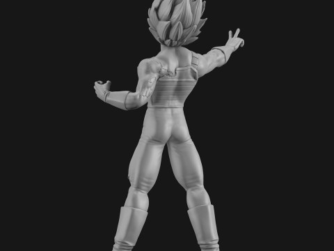Vegeta-Statue 3D Druckmodell