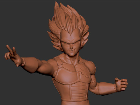 Vegeta-Statue 3D Druckmodell