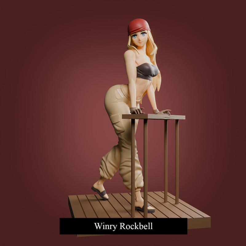Winry Rockbell 3D Print Model .c4d .max .obj .3ds .fbx .stl .blend 