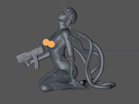 Ghost in the Shell Motoko Kusanagi 3D Print Model