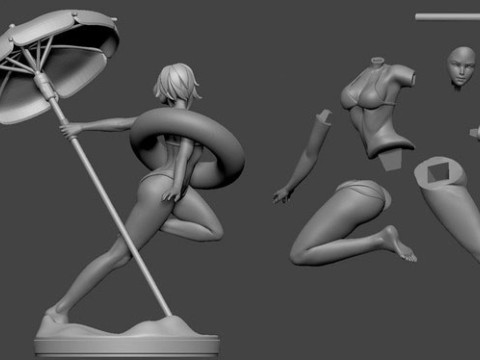 Motoko Kusanagi - Ghost in the Shell 3D Print Model