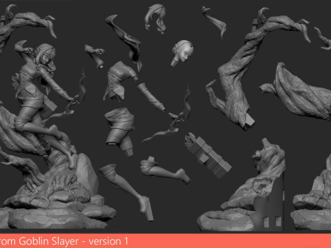 High Elf Archer from Goblin Slayer 3D Print Model