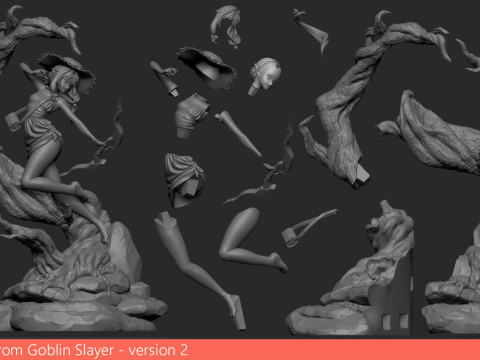 High Elf Archer from Goblin Slayer 3D Print Model