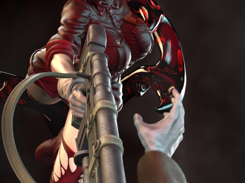 Seras Victoria From Hellsing 3D Print Model