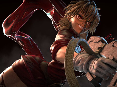 Seras Victoria From Hellsing 3D Print Model