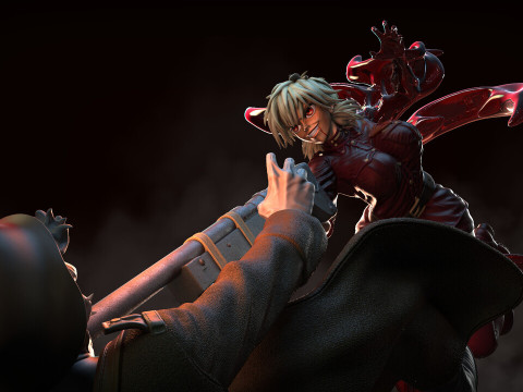 Seras Victoria From Hellsing 3D Print Model