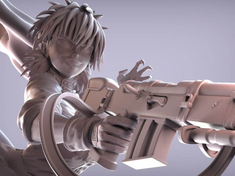 Seras Victoria From Hellsing 3D Print Model