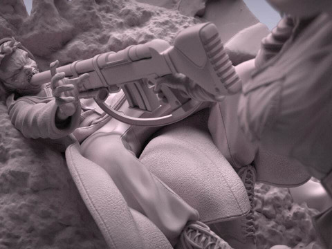 Seras Victoria From Hellsing 3D Print Model