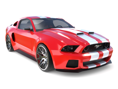 FordMustangGT500 3D मॉडल