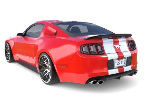 FordMustangGT500 3D-Modell