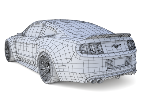 FordMustangGT500 3D-Modell