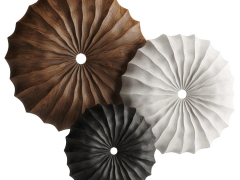 Grooved Wheels Sculptures 3D Model