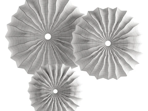 Grooved Wheels Sculptures 3D Model