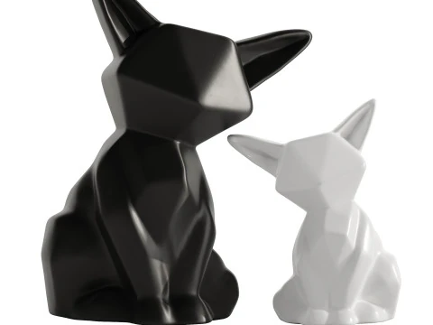 Dekorasi Kucing Model 3D