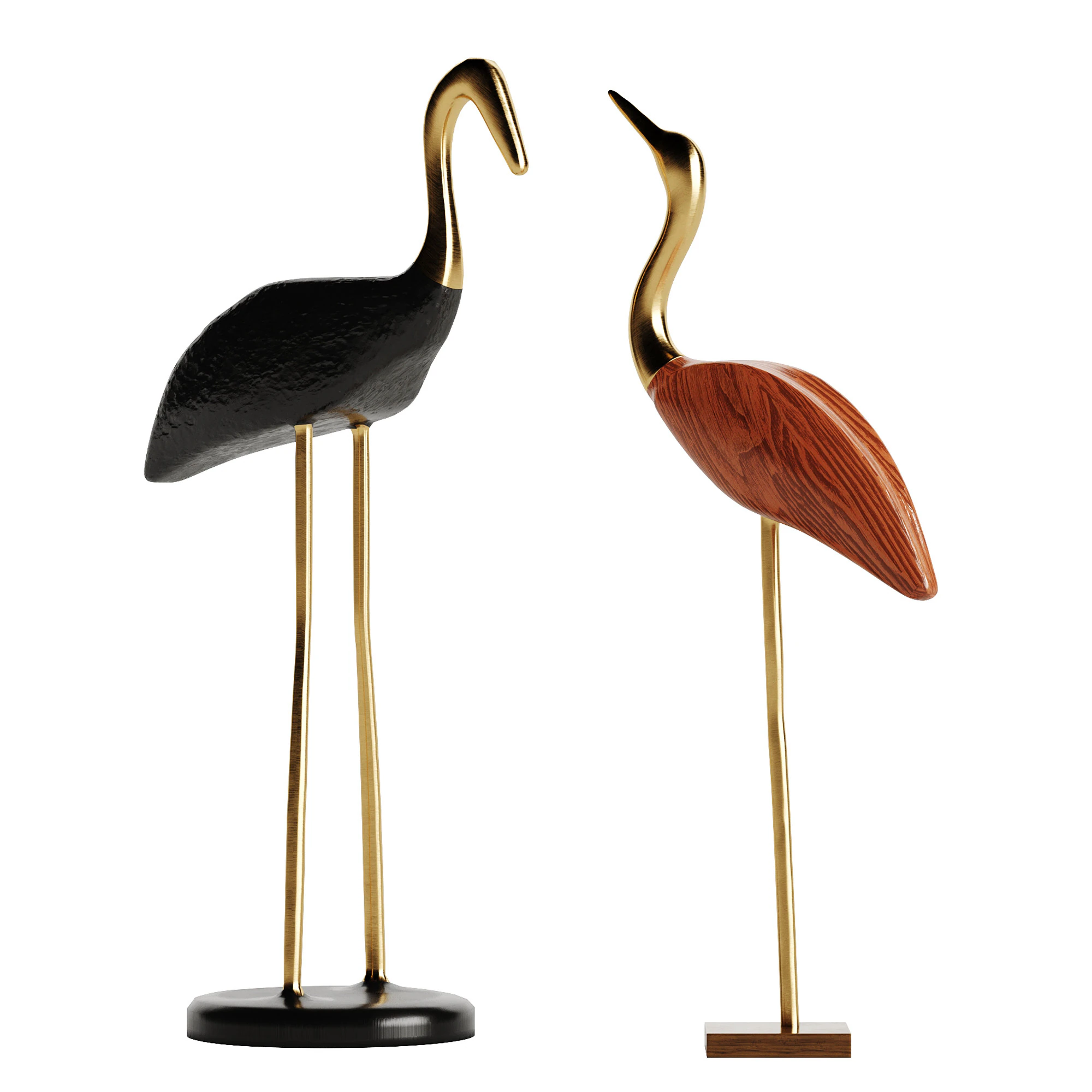 Decor Flamingo 3D Model .c4d .max .obj .3ds .fbx .stl .blend