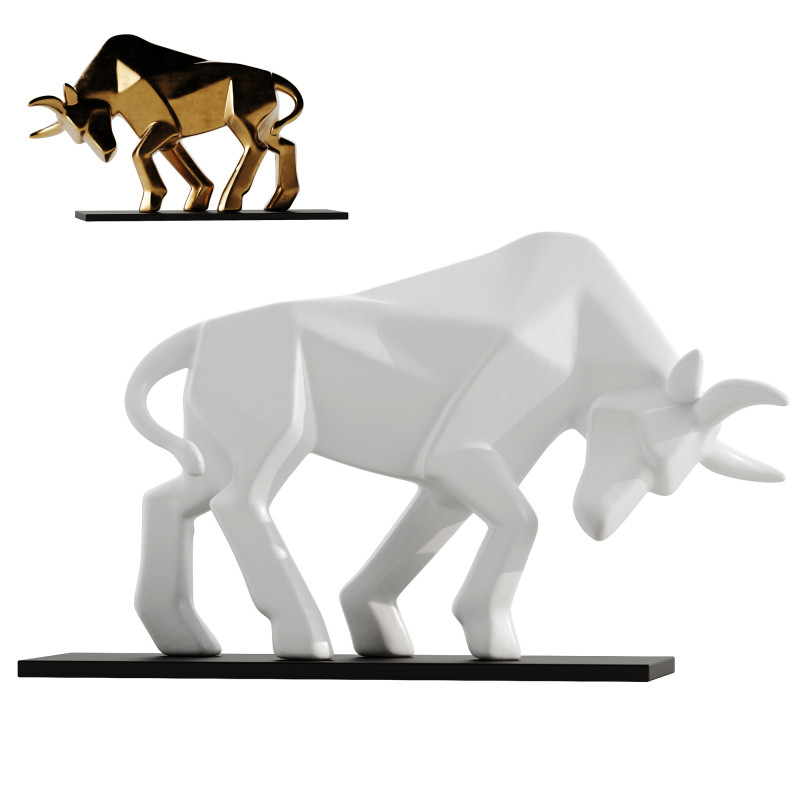 Decorative Bull Model 3D .c4d .max .obj .3ds .fbx .stl .blend 