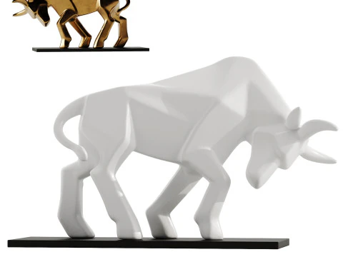 装饰公牛 3D 模型