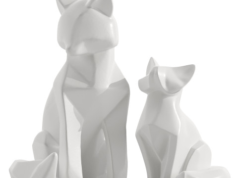 Decorative Fox Model 3D