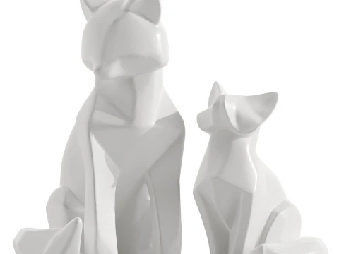 Volpe decorativa Modello 3D