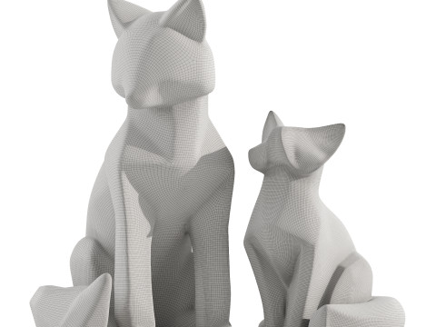 Decorative Fox Model 3D