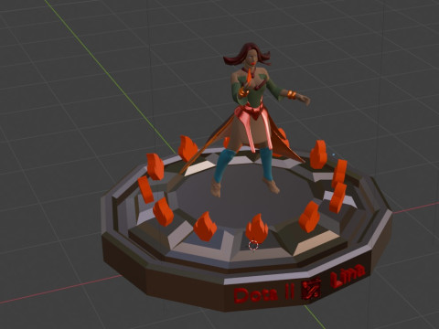Lina dota 2 Modello di stampa 3D