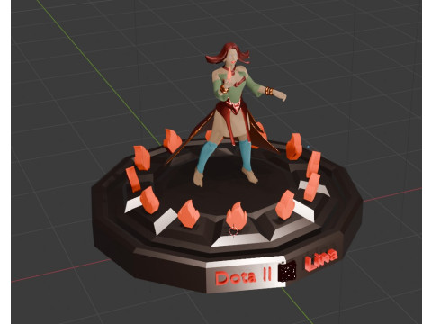 Lina dota 2 Modello di stampa 3D