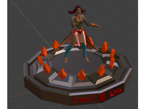Lina dota 2 Modello di stampa 3D
