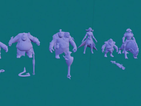 25 3D figures for printing Dota 3D Print Model