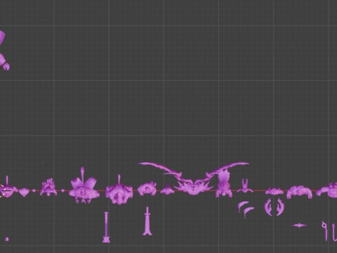25 3D figures for printing Dota Model do druku 3D