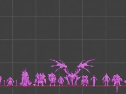25 3D figures for printing Dota 3D Print Model