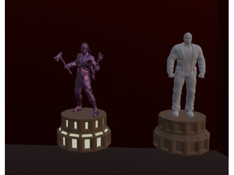 Jason Voorhees and Nightwolf 3D Modello di stampa 3D