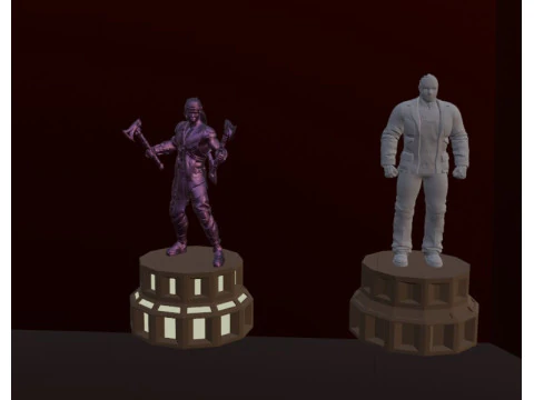 Jason Voorhees and Nightwolf 3D 3D Print Model