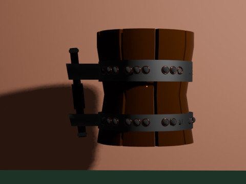 Wooden Mug 3Dプリントモデル