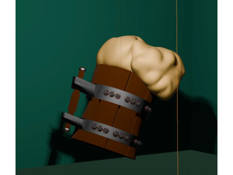 Wooden Mug 3D Print Model