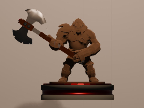 Axe dota2 3D Baskı Modeli