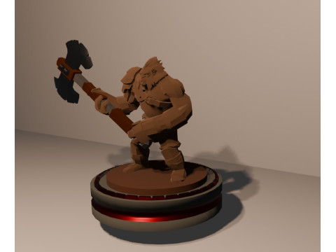 Axe dota2 3D Baskı Modeli
