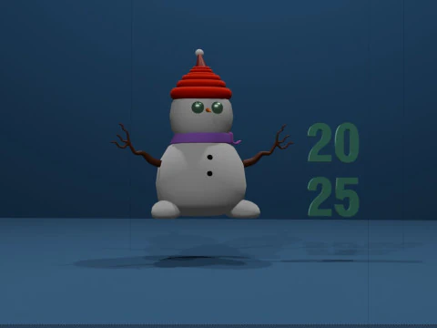 New Year in 3D 2025 3D Print Model