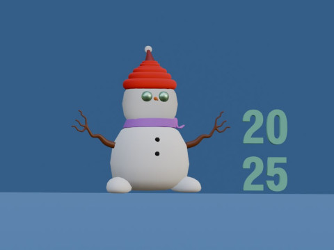New Year in 3D 2025 3Dプリントモデル